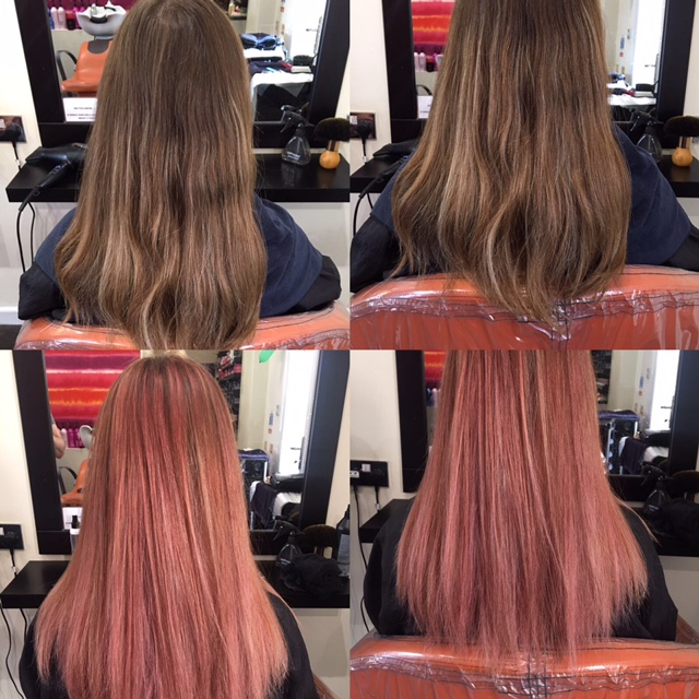 Suzanna gets the "sassy pink / rose gold" hair colour treatment!